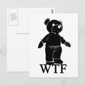WTF Spoof Tシャツ ポストカード (正面/裏面)