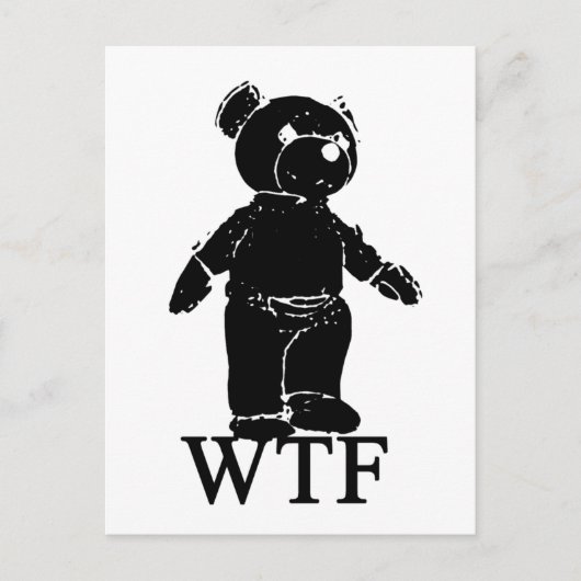 WTF Spoof Tシャツ ポストカード (正面)
