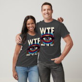 WTF Whathe Fact Funny Science Eye Illusion Pun gif Tシャツ (ユニセックス)