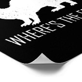 WTF Where is The Ferret Animal Gift ポスター (角)