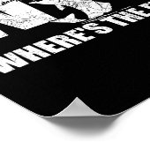 Wtf Where&# s The Fish Men&# s おもしろい魚釣りGif ポスター (角)