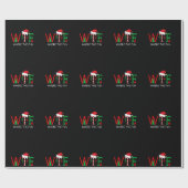 WTF Where The Fun Funny Christmas for Mens Womens ラッピングペーパー (フラット)