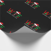 WTF Where The Fun Funny Christmas for Mens Womens ラッピングペーパー (角)