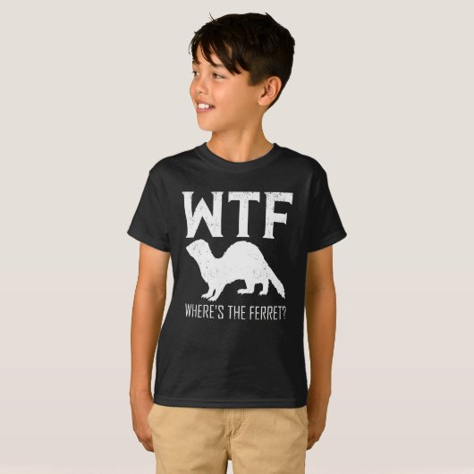 WTF Where's The Ferret Animal Gift Tシャツ (正面フル)