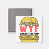 WTF Where's the Food マグネット (正面/裏面)