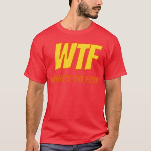 WTF WHERESHE FOOD フレンズ Tシャツ (正面)