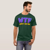 WTF Whereshe Food retro Tシャツ (正面フル)