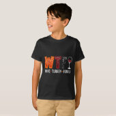 Wtf Wine Turkey Family Funny Thanksgiving  Tシャツ (正面フル)