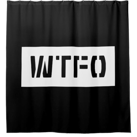 WTFO シャワーカーテン (正面)