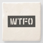 WTFO ストーンコースター (正面)