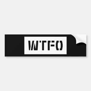 WTFO バンパーステッカー