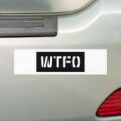 WTFO バンパーステッカー (車上)