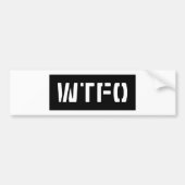 WTFO バンパーステッカー (正面)
