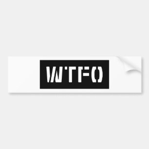 WTFO バンパーステッカー