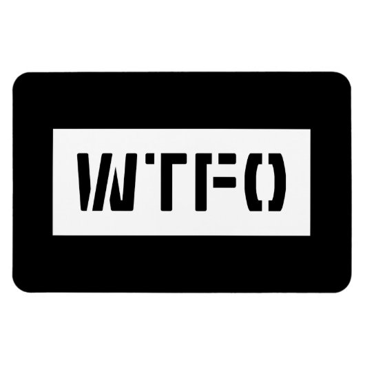 WTFO マグネット (横)