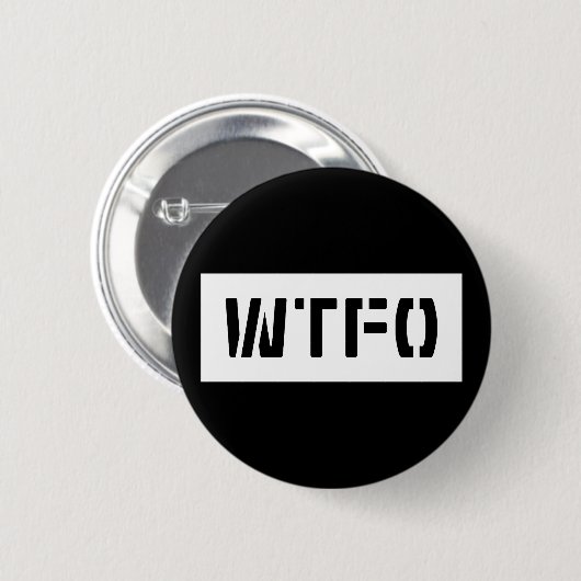 WTFO 缶バッジ (正面&裏面)