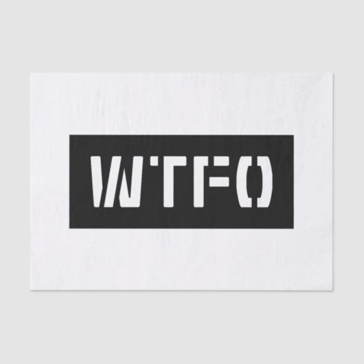 WTFO 薄葉紙 (正面)