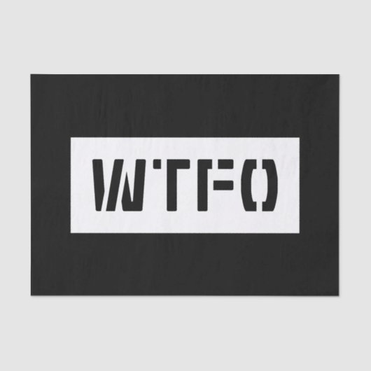 WTFO 薄葉紙 (正面)