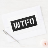 WTFO 長方形シール (封筒)