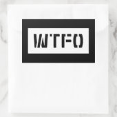 WTFO 長方形シール (バッグ)