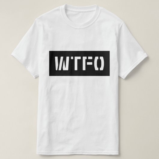WTFO Tシャツ (デザイン正面)