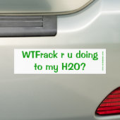 WTFrackはしているですか。 バンパーステッカー (車上)