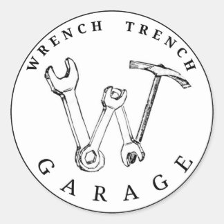 WTGホワイトステッカー ラウンドシール