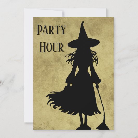Wtichy Halloween Party Invitation 招待状 (正面)