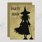 Wtichy Halloween Party Invitation 招待状 (正面/裏面)