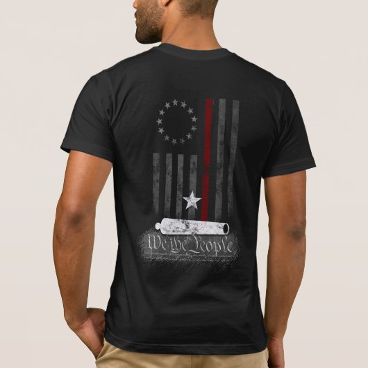 WTPベツィー·ロス赤線アメリカ国旗 Tシャツ (裏面)