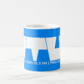 WTULのラジオ局のマグ コーヒーマグカップ (中央)