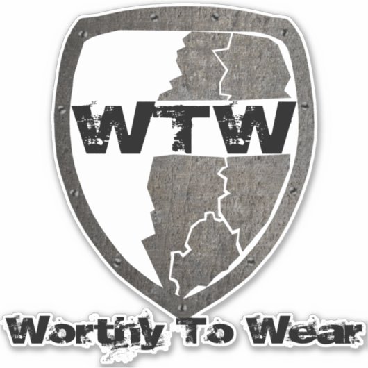 WTWシールド – 衣服 シール (正面)