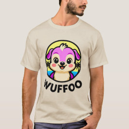 Wuffooアドベンチャーズ かわいいカワイイ子犬アニメロゴ tシャツ