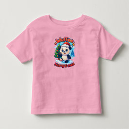 Wuffoo ポッピー メリークリスマス かわいい 3D ホリデー トドラーTシャツ