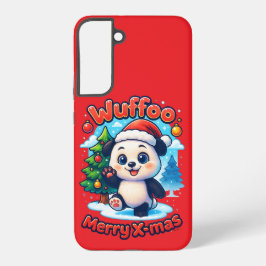 Wuffoo ポッピー メリークリスマス かわいい 3D ホリデー Samsung Galaxy S22+ケース