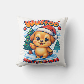 Wuffoo ルーニー メリークリスマス かわいい 3D ホリデー クッション