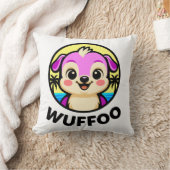 Wuffoo Adventures Cute Kawaii Puppy animation logo クッション (ブランケット)