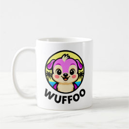 Wuffoo Adventures Cute Kawaii Puppy animation logo コーヒーマグカップ