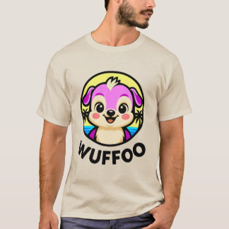 Wuffoo Adventures Cute Kawaii Puppy animation logo Tシャツ