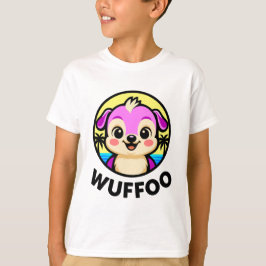 Wuffoo Adventures Cute Kawaii Puppy animation logo Tシャツ