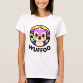 Wuffoo Adventures Cute Kawaii Puppy animation logo Tシャツ (正面)