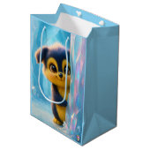 Wuffoo Molli Cute Kawaii Puppy Ice cave ミディアムペーパーバッグ (正面アングル)