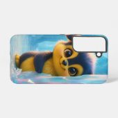 Wuffoo Molli Cute Kawaii Puppy Ice cave  Samsung Galaxyケース (裏面横)