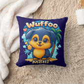 Wuffoo Molli Cute Kawaii Puppy Tropical Island クッション (ブランケット)