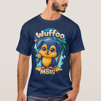 Wuffoo Molli Cute Kawaii Puppy Tropical Island tee Tシャツ
