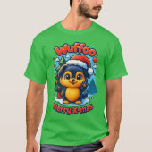 Wuffoo Molli Merry X-mas Kawaii 3D Holiday Tシャツ (正面)