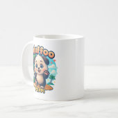 Wuffoo Poppi Cute Kawaii Puppy Tropical Island コーヒーマグカップ (正面左)