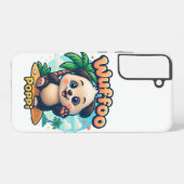 Wuffoo Poppi Cute Kawaii Puppy Tropical Island Samsung Galaxyケース (裏面横)