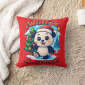 Wuffoo Poppi Merry X-mas Kawaii 3D Holiday クッション (ブランケット)