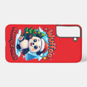 Wuffoo Poppi Merry X-mas Kawaii 3D Holiday  Samsung Galaxyケース (裏面横)